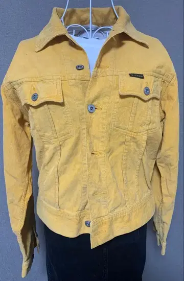 오렌지 코듀로이 자켓 M