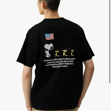 알파인더스트리 상의 PEANUTS x ALPHA 반팔 T셔츠