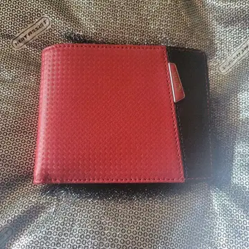 AUTISTA 접이식 지갑 빨간색과 블랙