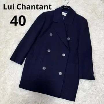 Lui Chantant 울 혼방 더블 코트 네이비 40 L 상당