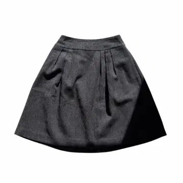 미사용 마가렛호웰 울 턱 미디엄 스커트 짙은 그레이