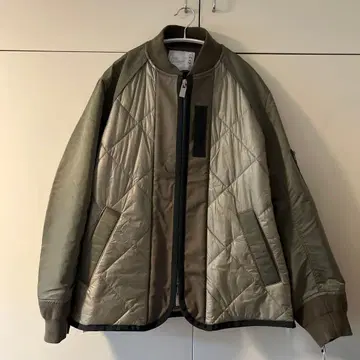 sacai 퀼팅 자켓 L 올리브