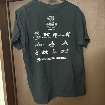 Zildjian 로고 T셔츠 M 사이즈 블랙