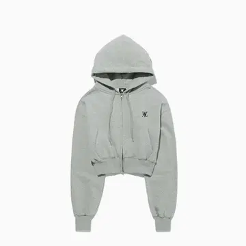 우알롱 숏 기장 후드티