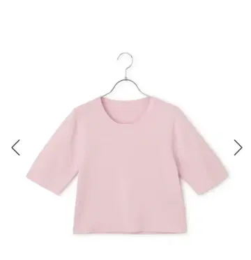 ADAM ET ROPE 쿨 터치 니트 셔츠 핑크 F