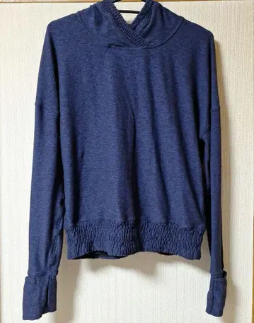 Lululemon 후드 부착 네이비 후드티