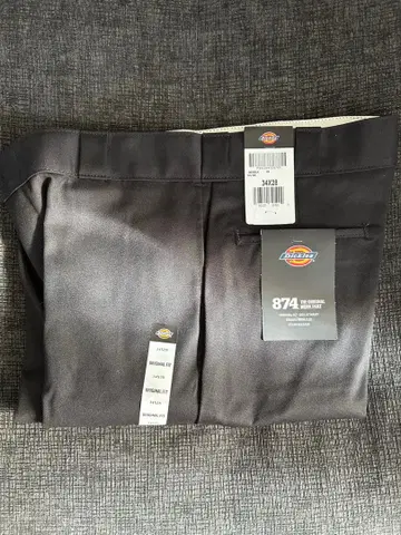 Dickies 874 블랙 워크 팬츠 치노 팬츠 W34 L28