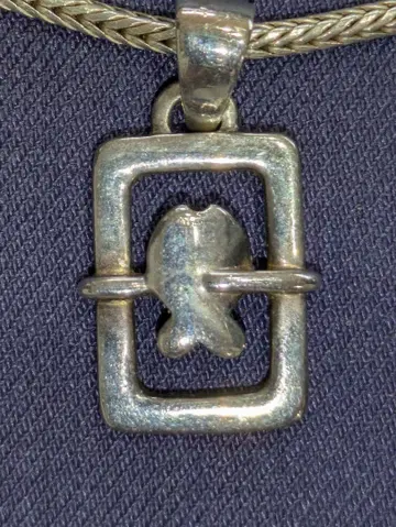 클리오 블루 물고기 실버 펜던트