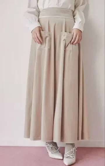 택 포함 새상품 메리제니 벨로아 롱 스커트