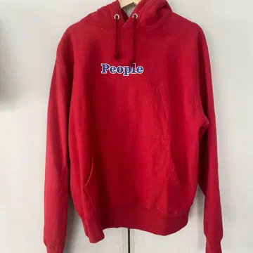 PUGMENT People 빨간색 후드티