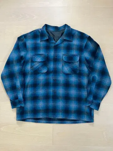 펜들턴 보드 셔츠 블루 블랙 L 사이즈 [ 최량 섀도우 ]