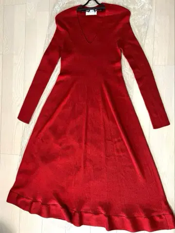 [ l'heritage martinique ] 니트 원피스 빨간색