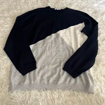 컬러 패널 니트 BEAUTY&YOUTH UNITED ARROWS XL