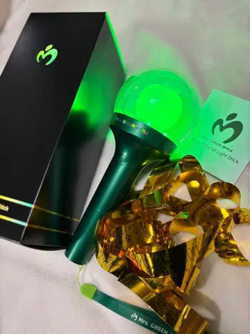 바벨탑 Mr. GREEN APPLE 응원봉 금색 테이프 1개 세트