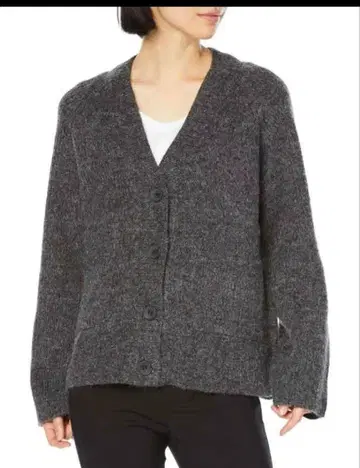 미라 오웬 로우 게이지 V넥 베이직 가디건