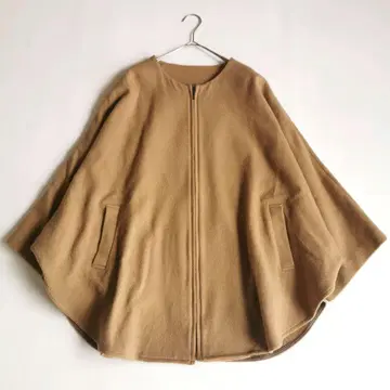 23aw [컨디션 최상] 보르지 울 판초 코트 루즈핏 카멜