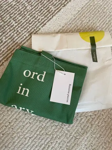 한국 [secondmorning] 그린 토트백 새상품