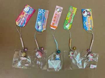 헬로키티 지역 한정 스트랩 5개 세트 치바 한정 마린 버전 미사용