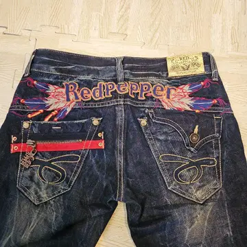 Redpepper 자수 스트레이트 데님