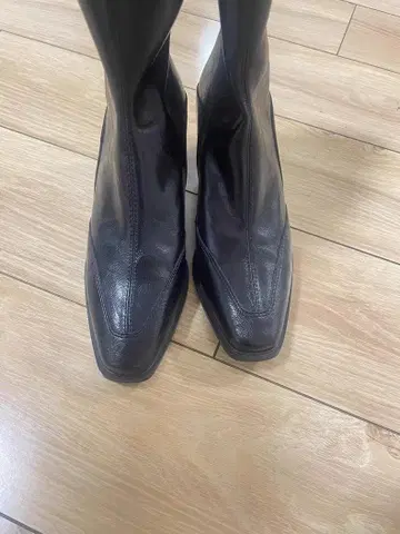 사이드 고어 부츠 블랙 38