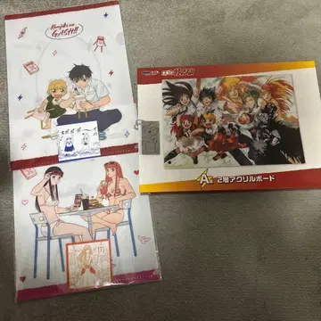 골드 컬러의 갓슈 복권 A상 아크릴 보드 덤 포함