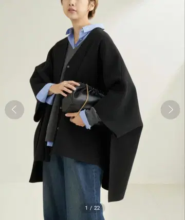 트래디셔널 웨더웨어 별주 판초 블랙