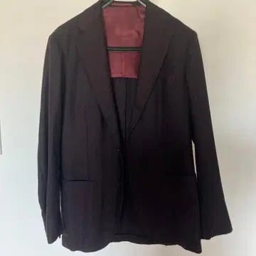 새상품급 빔즈 가을/겨울 자켓 울 캐시미어 헤링본 보르도 50