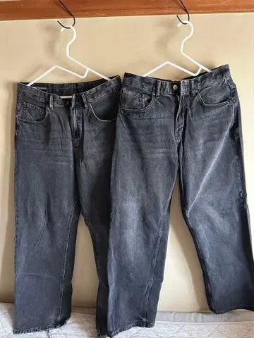 ZARA 블랙 배기 팬츠 38, 40