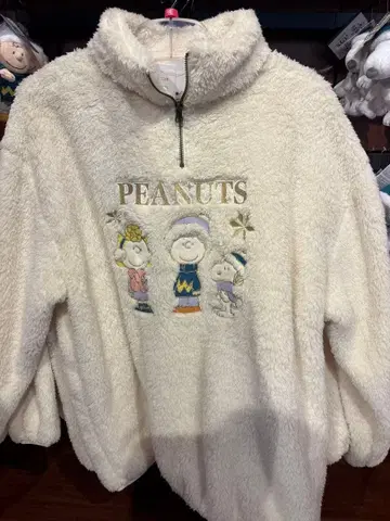 USJ 한정판 스누피 찰리 브라운 보아 자켓 M 사이즈