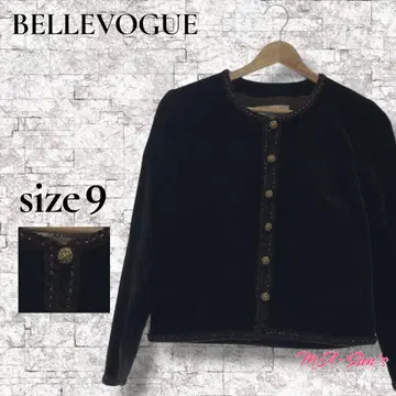 BELLEVOGUE 벨로아 느낌 노카라 자켓 앤티크 M