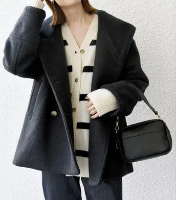 SHIPS any: 나핑 후드 숏 코트