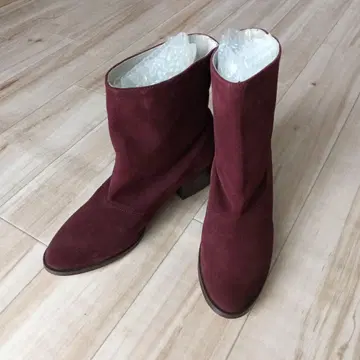 프레임워크 구매 REMME 스웨이드 숏부츠 미사용 38 보르도 레메