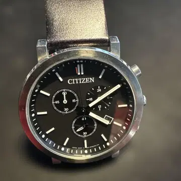 CITIZEN 크로노그래프 아날로그 손목시계