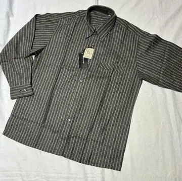 pierre cardin 체크 무늬 셔츠 캐시미어 혼방 택 포함 새상품