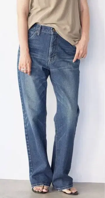 Lee 다크 블루 스트레이트 데님