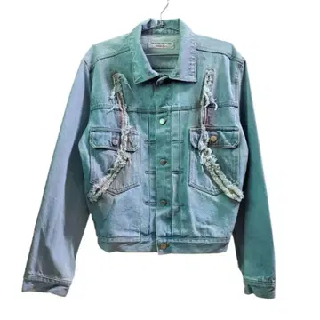 THE MUSEUM VISITOR 데미지 데님 자켓 M 사이즈