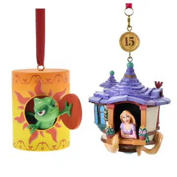 디즈니 스토어 라푼젤 오너먼트 세트