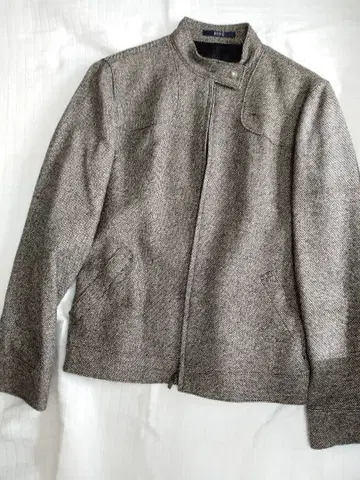 ROPE 헤링본 자켓 브라운 그레이 계열