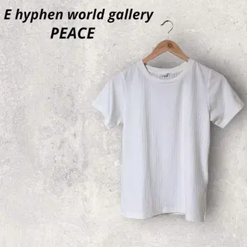 E hyphen world gallery PEACE 상의 화이트