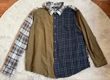 긴팔 셔츠 구제 플란넬 셔츠 빈티지