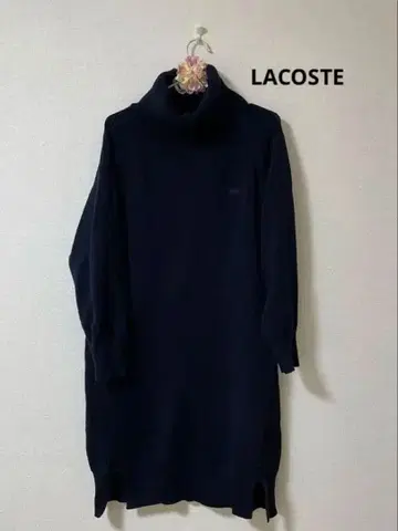 라코스테 네이비 터틀 니트 원피스