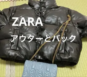 ZARA 블랙 다운 자켓 L