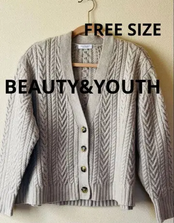 유나이티드 애로우즈 뷰티&유스 케이블 니트 가디건