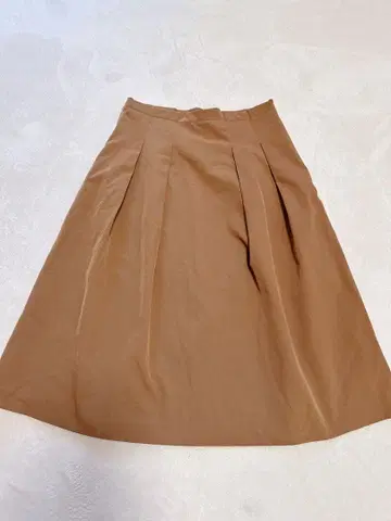 [ 컨디션 최상 ] 아마카 AMACA 브라운 플레어 스커트 턱 38