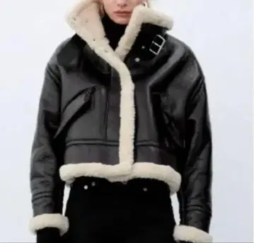 ZARA 블랙 보아 자켓