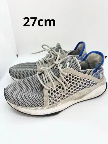 푸마 메쉬 러닝화 그레이/블루 사이즈 27cm