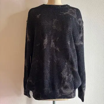 다크 그레이 카모플라쥬 패턴 니트 KHOKI 사이즈 3