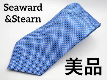새상품급 Seaward&Stearn 시워드&스타 넥타이 블루