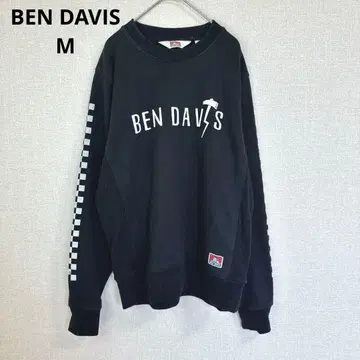 벤 데이비스 트레이닝복 맨투맨 캐주얼 체커 블랙 M