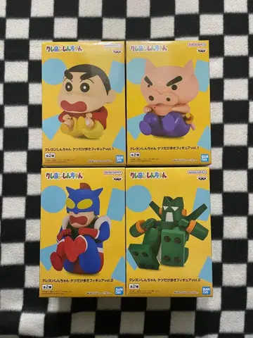 짱구는 못말려(크레용 신짱) 엉덩이 춤 피규어 4개 세트 2